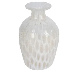 24 Kt Gold and White Murrina Vase