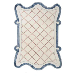 A River of Roses Wool & Cotton Hand-Knotted Rug by Tatiana de Nicolay