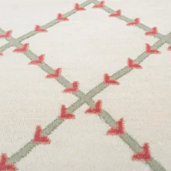 A River of Roses Wool & Cotton Hand-Knotted Rug by Tatiana de Nicolay