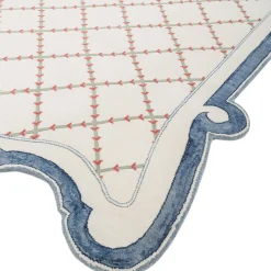 A River of Roses Wool & Cotton Hand-Knotted Rug by Tatiana de Nicolay