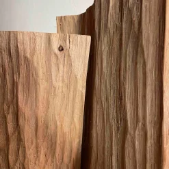 Abbraccio Wooden Sculpture by Pietro Meccani