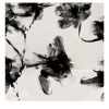 Abstract Black and White Floral Wallpaper