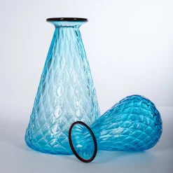 Acqua Mare Balloton Set of 2 Conical Azure Vases