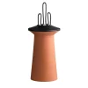 Ahau Terracotta & Matte Black Vase by Jean-Christophe Clair