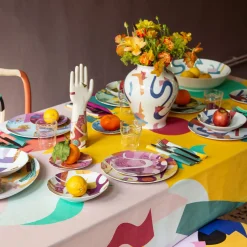 Alchimie Amphora Abstract Decor Porcelain Vase