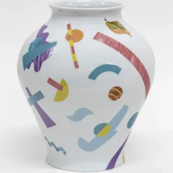 Alchimie Big Amphora Abstract Decor Porcelain Vase