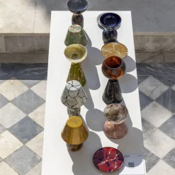 Alchimie Murano Glass Black Emperador Centerpiece