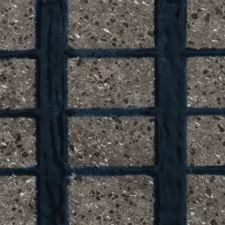 Alfabeto Set of 44 Blue and Gray Tiles by Margherita Rui