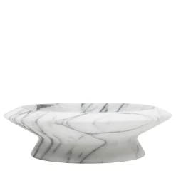 Amaltea White Arabescato Centerpiece by Ivan Colominas