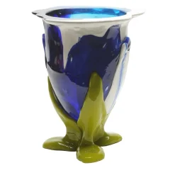 Amazonia Green and Blue Medium Vase by Gaetano Pesce