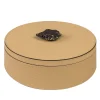 Ambretta Beige Medium Round Box