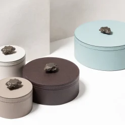 Ambretta Ivory Small Round Box