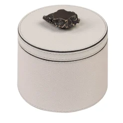 Ambretta Ivory Small Round Tall Box