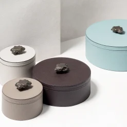 Ambretta Ivory Small Round Tall Box