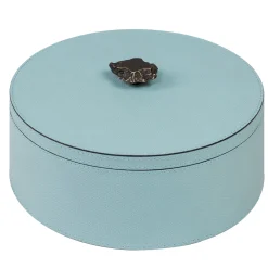 Ambretta Light Blue Large Round Tall Box