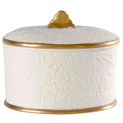AMOUR SECRET OVAL COTTON BOX - WHITE