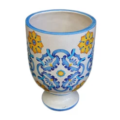 Anemone Sicilia Polychrome Ceramic Vase