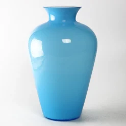 Anfora-Like Turquoise Vase