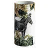 Animalia Porcelain Cylindrical Vase With Zebra