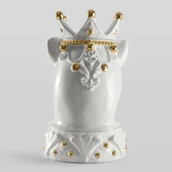 Animalier Puma Bianco Ceramic Vase