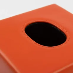 Anna Spritz Orange Square Tissue Box