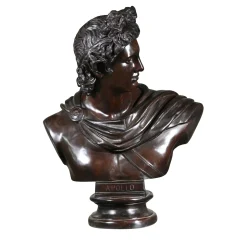Apollo Bronze Bust Sculpture