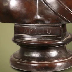 Apollo Bronze Bust Sculpture
