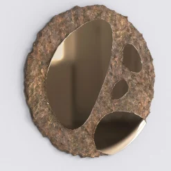 Apollo Cast Bronze Sculptural Wall Mirror #4