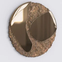 Apollo Cast Bronze Sculptural Wall Mirror #5