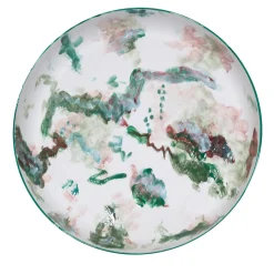 Apollo Hand-painted Large Ceramic Centerpiece Bowl
