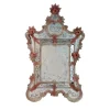 Apollo Pink Murano Glass Mirror by Fratelli Tosi