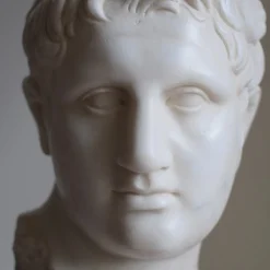 Apoxyomenos Carrara Marble Sculpture with base