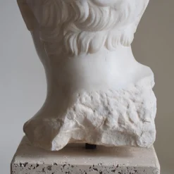 Apoxyomenos Carrara Marble Sculpture with base