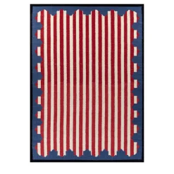 Aprezo Garnet Undyed White Dhurrie Rug