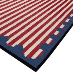 Aprezo Garnet Undyed White Dhurrie Rug