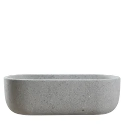 Aqua Gray Peperino Stone Bathtub