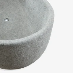 Aqua Gray Peperino Stone Bathtub