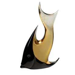 Aquarium Amber and Black Moon Fish