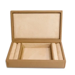 Arc Long Beige Jewelry Chest