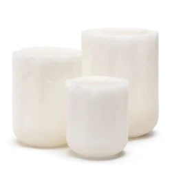 Arch M White Onyx Tea light Holder by Piet Boon