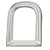 Arch-Shaped Sterling Silver Frame With Detailing