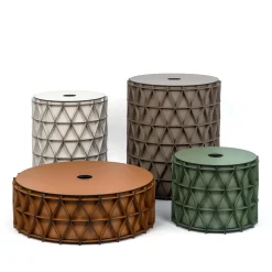 Arena Large Brown Leather Basket