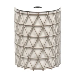 Arena Medium Cream Leather Laundry Basket