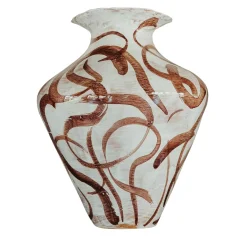 Areté Aliseo Brown Ceramic Vase