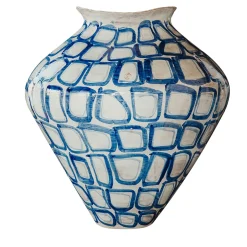 Areté Trame Blu Ceramic Vase