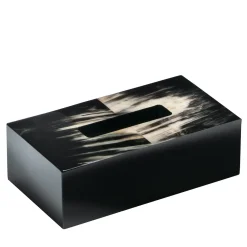Armida Black Horn Tissue Box