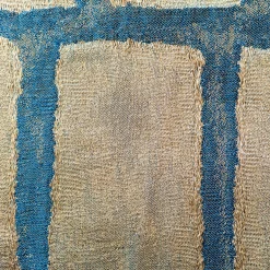 Asplenio Rectangular Patterned Blue & Beige Cushion