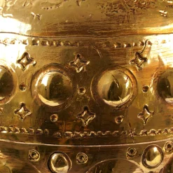 Astra gold Ceramic Vase by Gabriele Mengoni