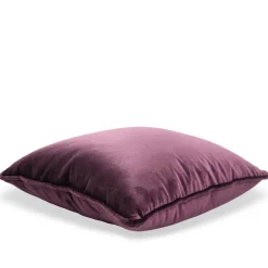 Aubergine Silk Velvet Carrè Cushion