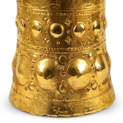 Auri gold Ceramic Vase by Gabriele Mengoni